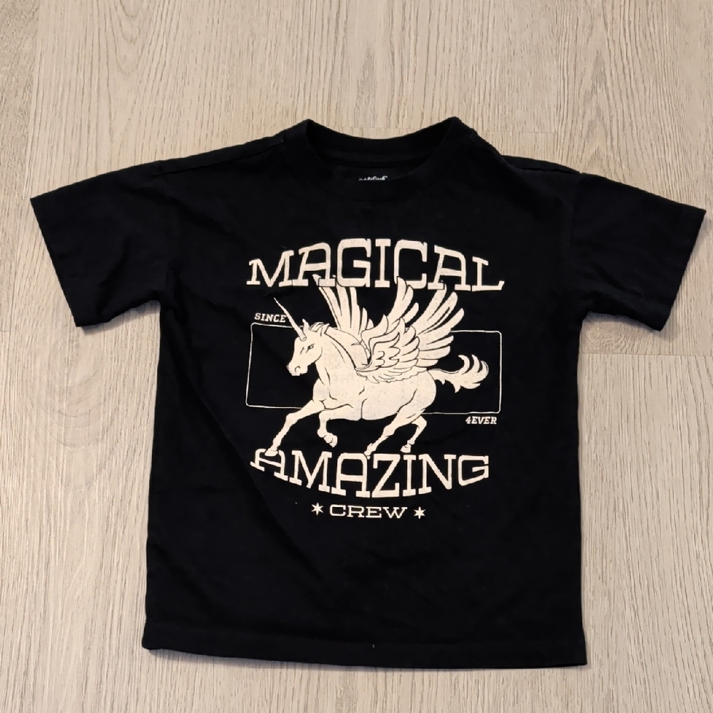 Cat & Jack Black Magical Pegasus Tee